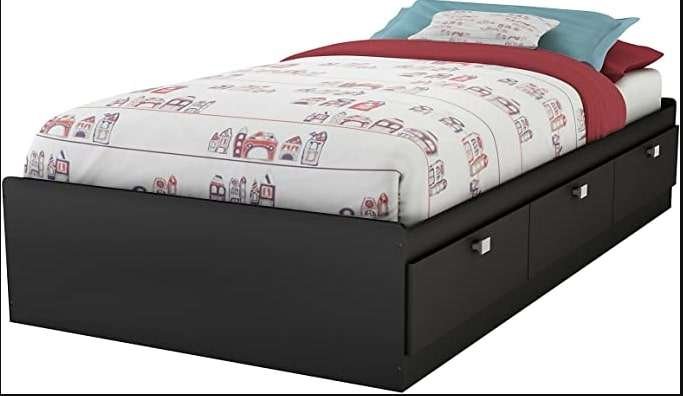 South Shore Spark Mate's Teenage single bed with storage