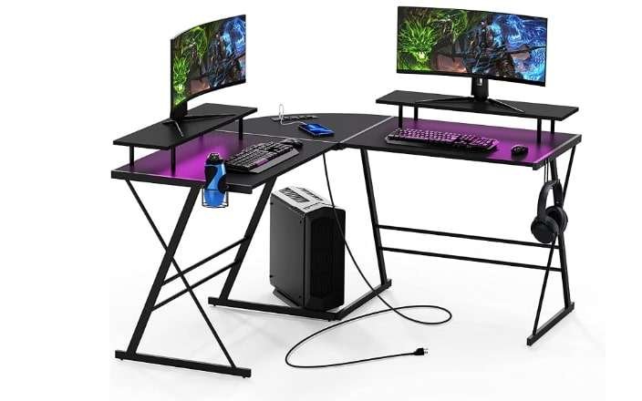 Evajoy Gaming Desk, L Shaped  Teenager Corner Desk