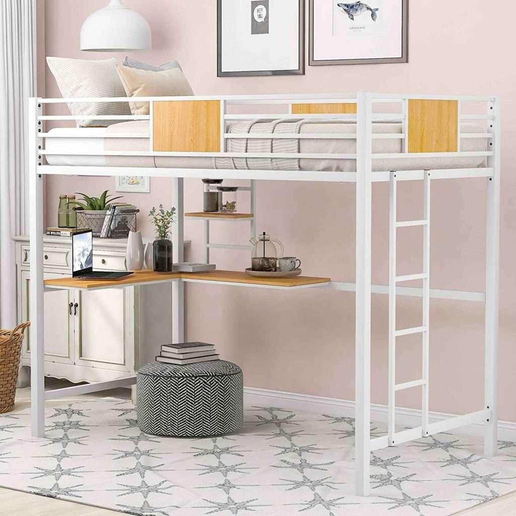 MOREASE Twin Size  Bunk Bed for Girls