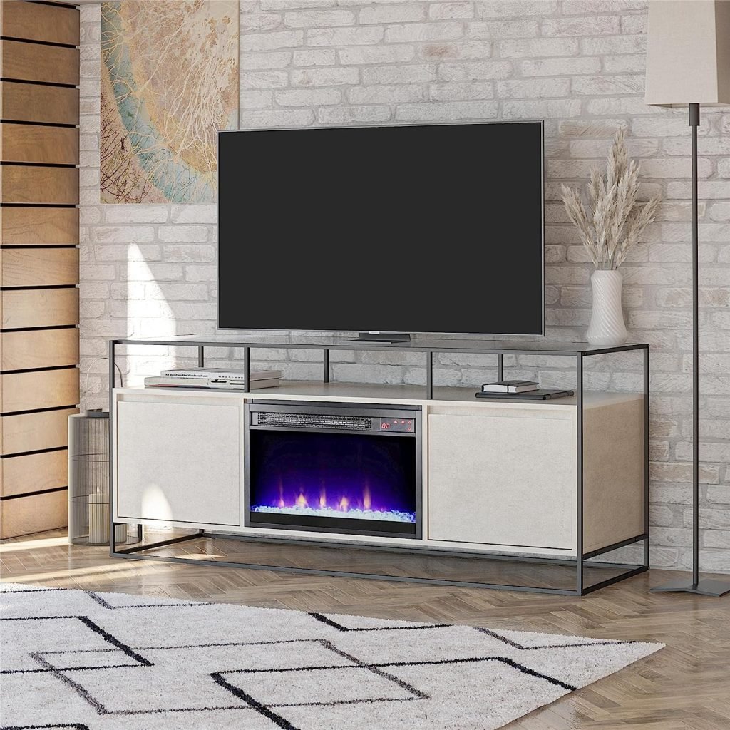 Ameriwood Floating Tv Stand With Electric Fireplace