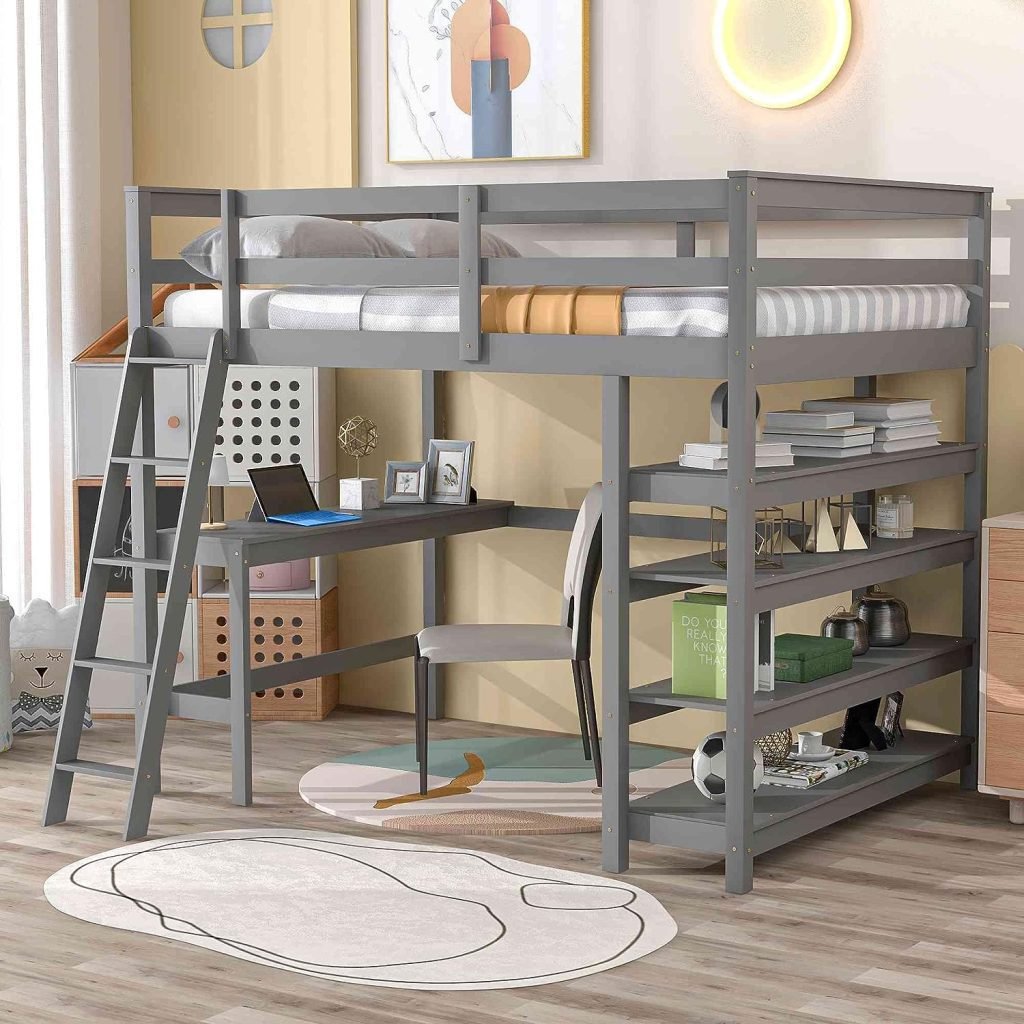 Cotoala Loft Beds With Desk For Teens