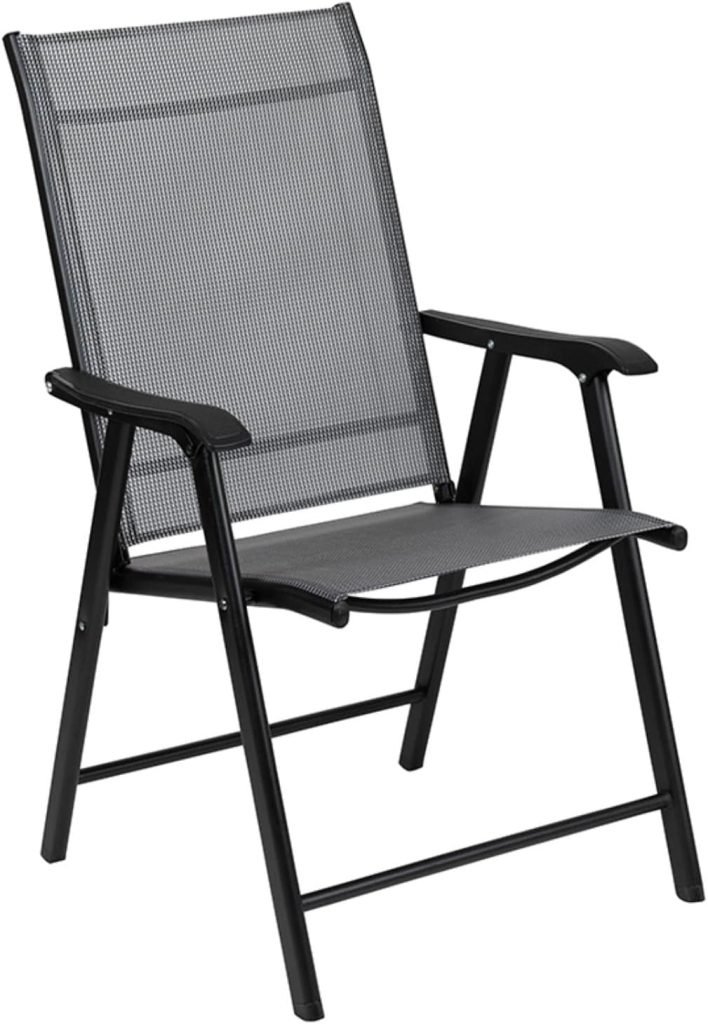 Flash Furniture Paladin Gray Outdoor Folding Chair