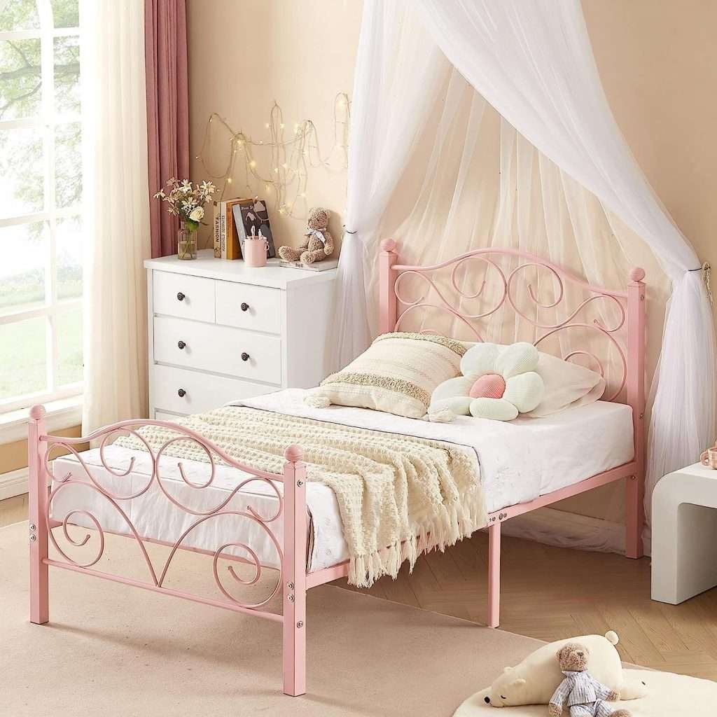 Vecelo Barbiecore pink bedroom furniture sets