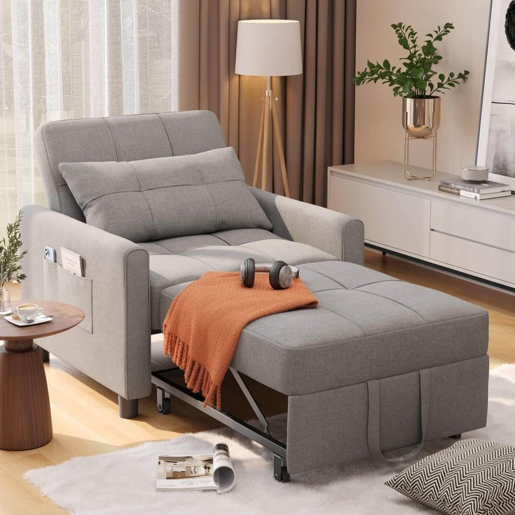Convertible Sleeper Sofa Chair Bed