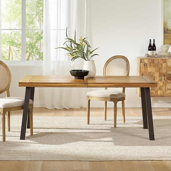 Christopher Knight Home Della Acacia Wood Dining Table