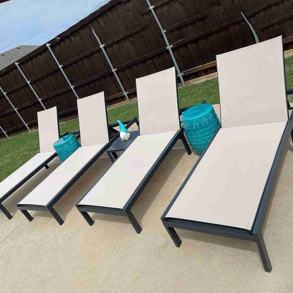 PURPLE LEAF Outdoor Chaise Lounge Set