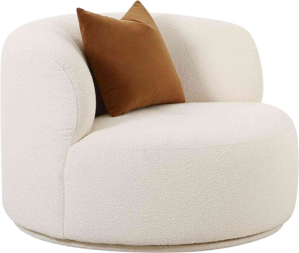 Tov Furniture Fickle Boucle Swivel Chair