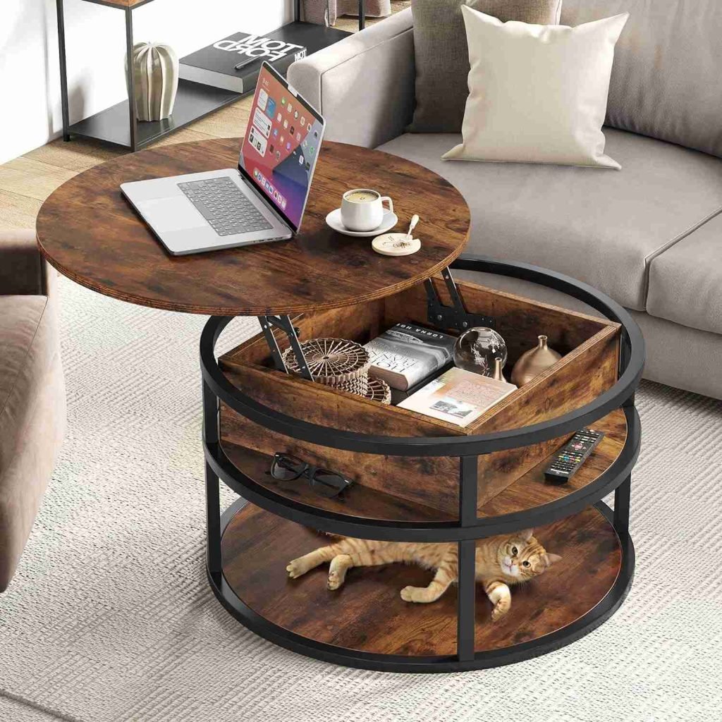 YITAHOME Round Lift Top Coffee Table