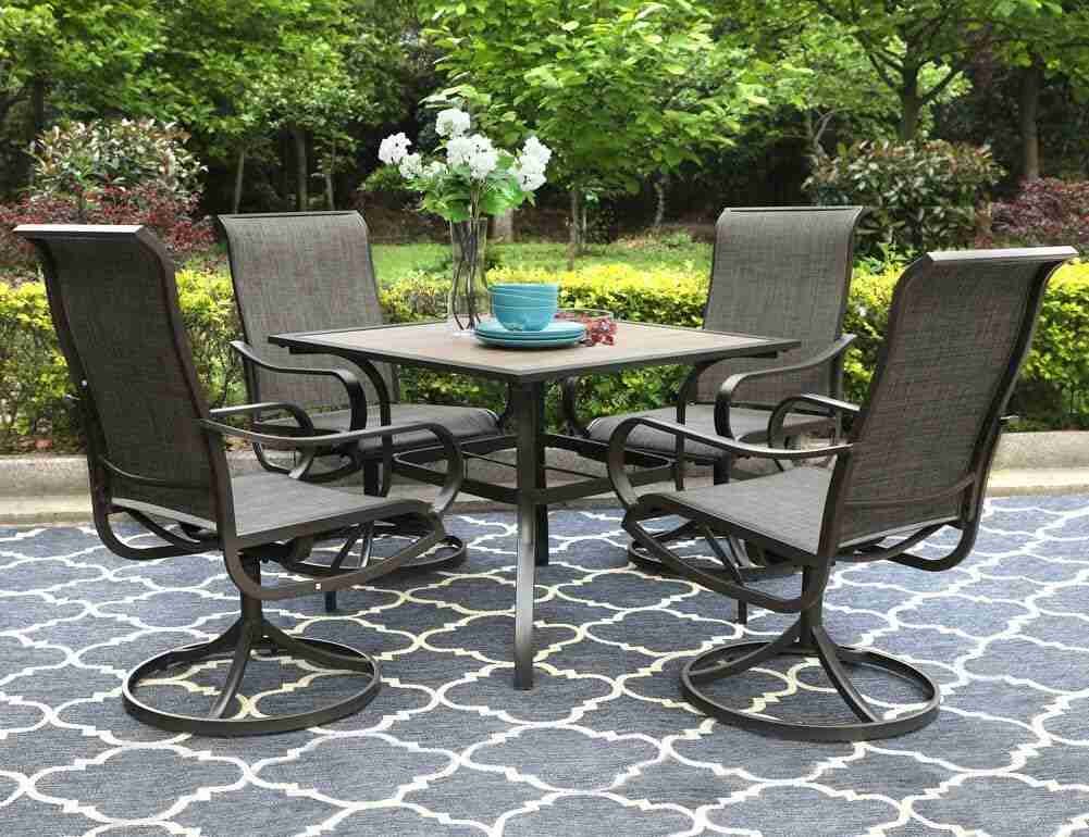 Relax and Dine Outdoors with Swivel Chairs